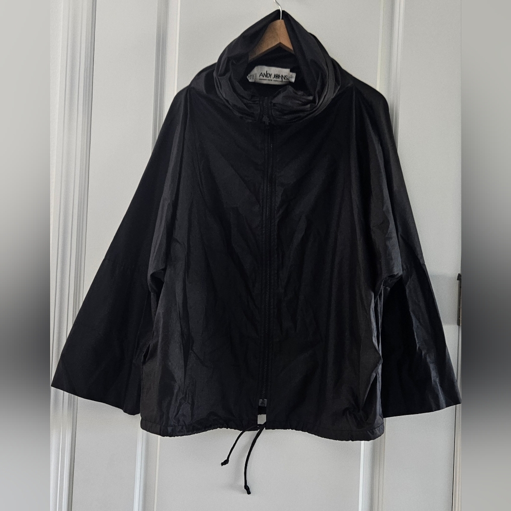 Andy Johns New york vintage oversize windbraker Lagenlook full zip jacket size L